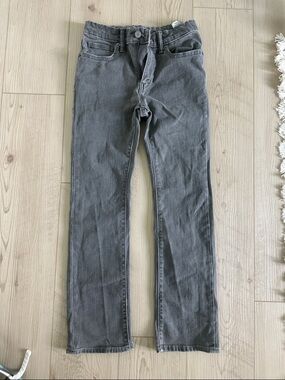 Old Navy Gray Straight-Fit Jeans